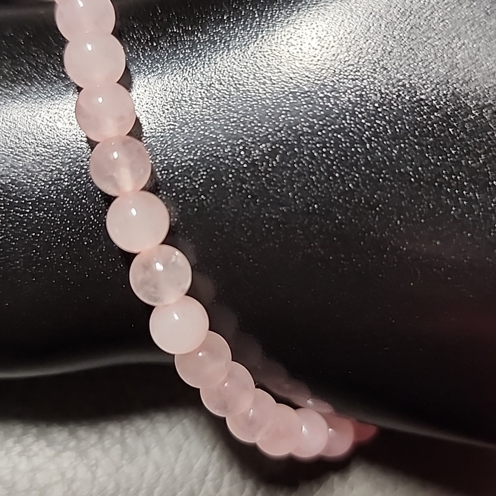 💥4 For $20💥Rose Quartz 6mm Natural Stone Beaded Bracelet
